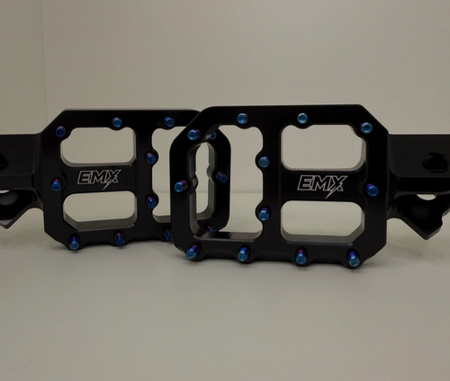 EMX engraved foot pegs